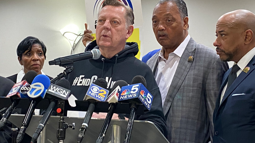 Father Pfleger, with Rev. Jackson, warns of looming Chicago violence: 'There's a storm coming'