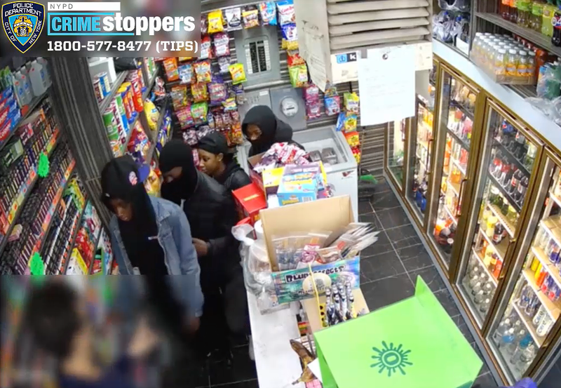 Video shows multiple people taking items from shelves and a display case at the vape shop in Park Slope last Wednesday