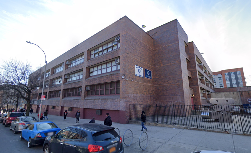 A teacher was arrested after he allegedly choked a student at I.S. 217 in the Bronx on Thursday