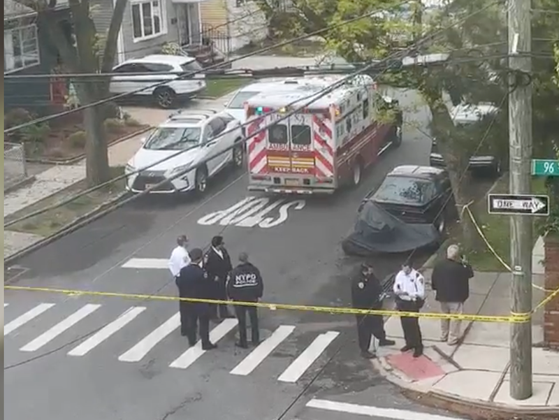 A 51-year-old woman was shot dead at a home in Queens, police said Wednesday as they search for the gunman.