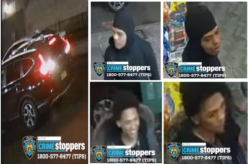 Surveillance images of suspects