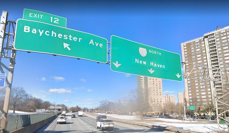 New York Thruway Exit 12 where collision occurred
