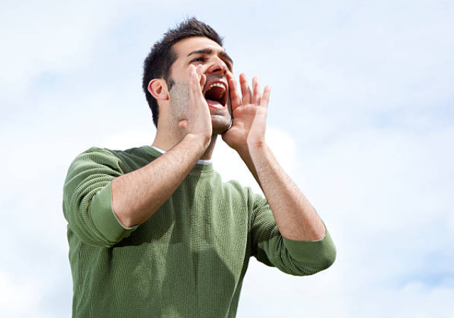 Man Yelling