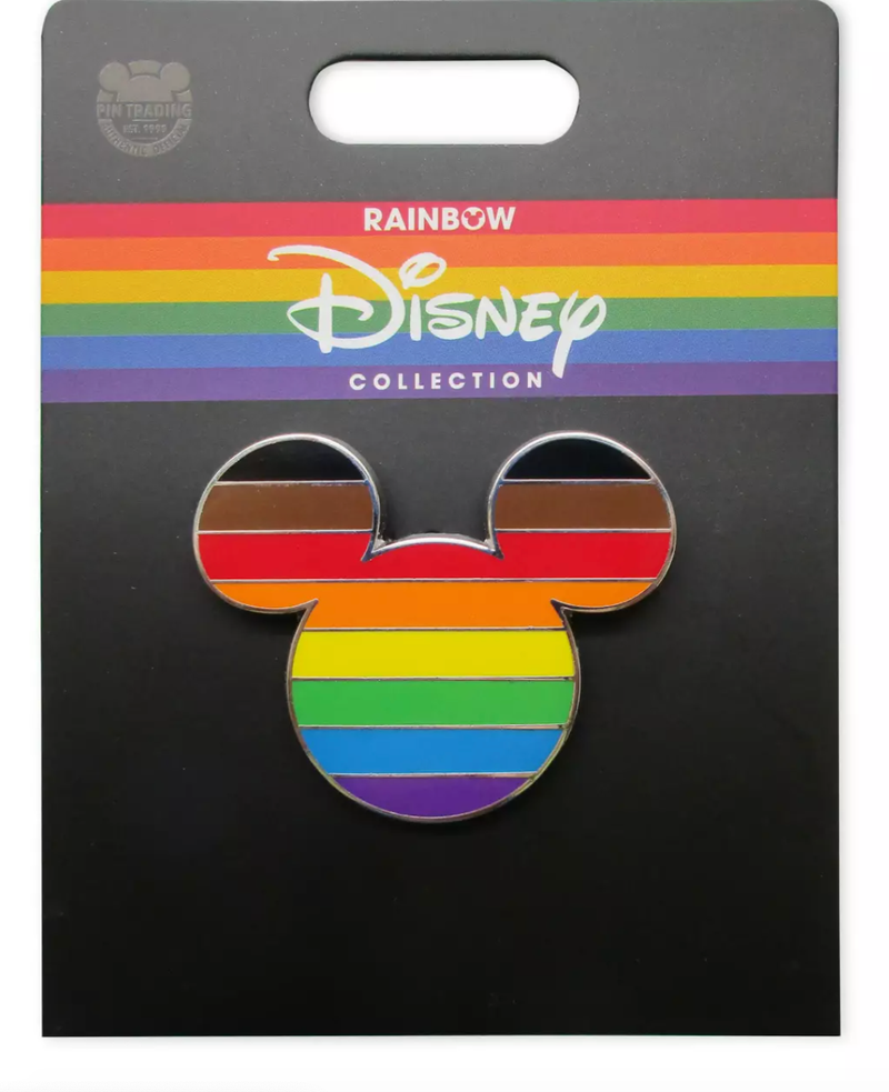 Disney Pride Collection Mickey Mouse Icon Pin – Intersectional Flag