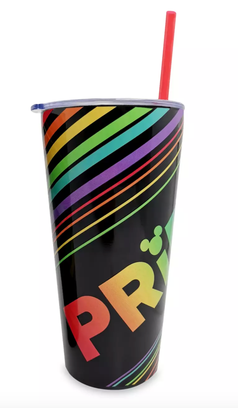 Disney Pride Collection Stainless Steel Tumbler with Straw