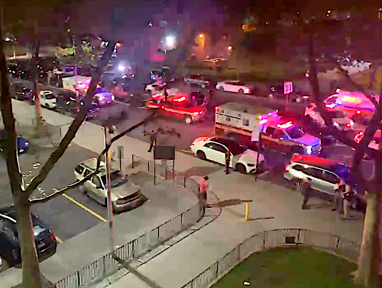 Two men were wounded in a shooting on the Lower East Side early Monday