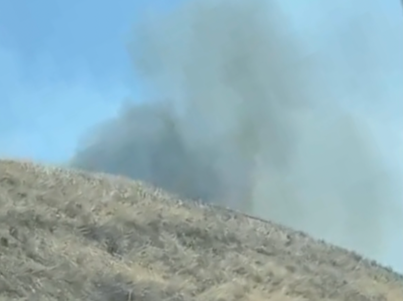 Brush fire in Diamond Bar.