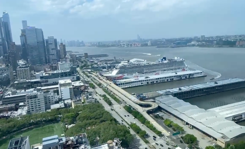 A man's body was pulled from the Hudson River on Sunday morning