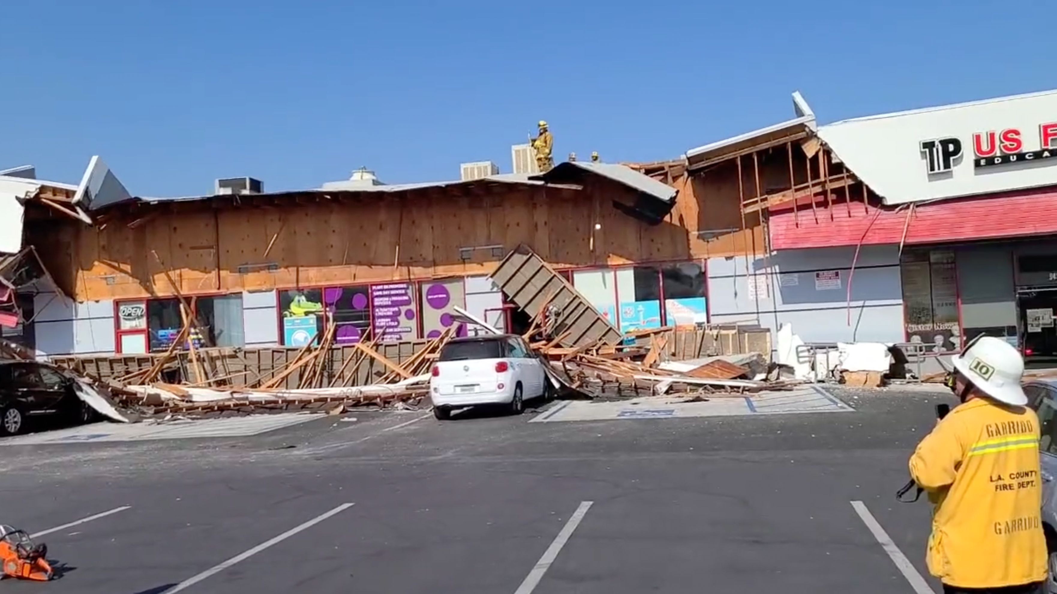 6 people freed after being trapped in Temple City building collapse