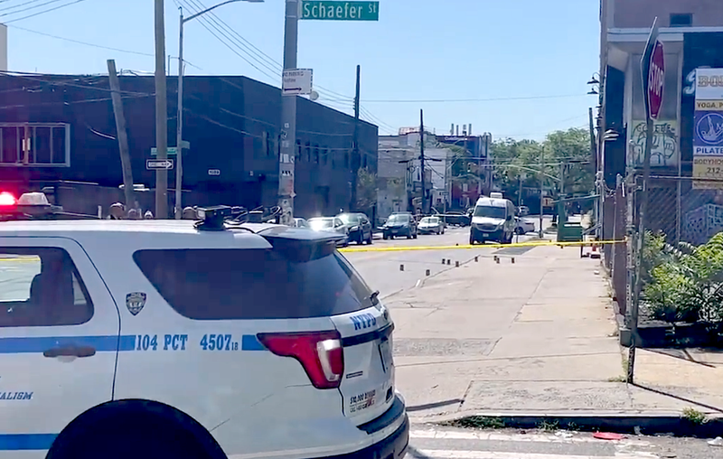 The victim was shot outside of a recording studio on Wyckoff Avenue and Decatur Street in Ridgewood early Monday
