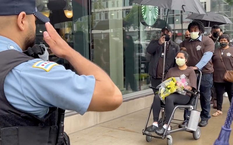 Fernanda Ballesteros in wheelchair