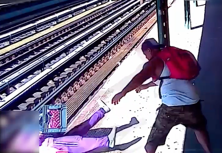 The woman suffered a broken collarbone and other injuries, including cuts to her face and arms