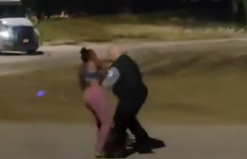police officer confrontation