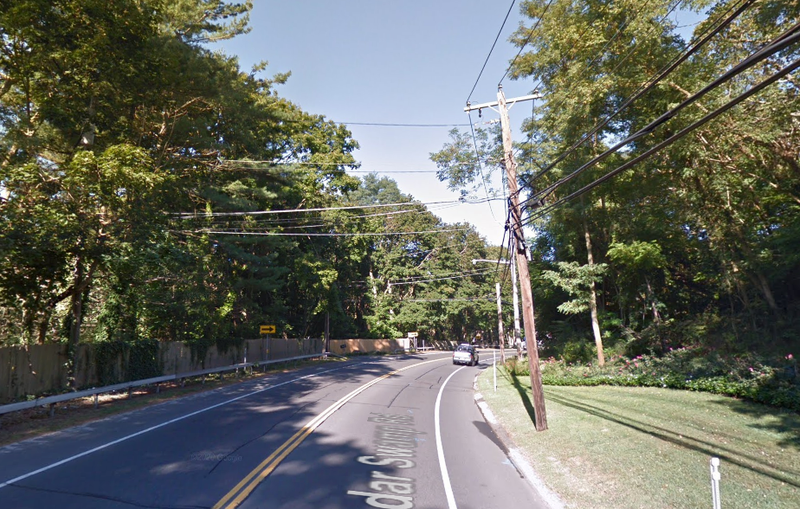 The motorcyclist was killed after he became entangled in downed telephone wires on Cedar Swamp Road in Brookville early Thursday