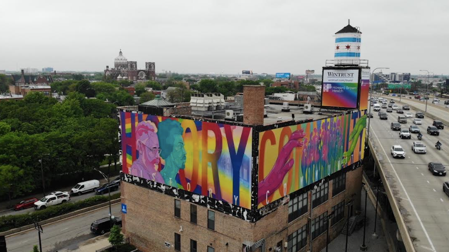 Pride mural along Kennedy is loud and proud – that's the point, artist says