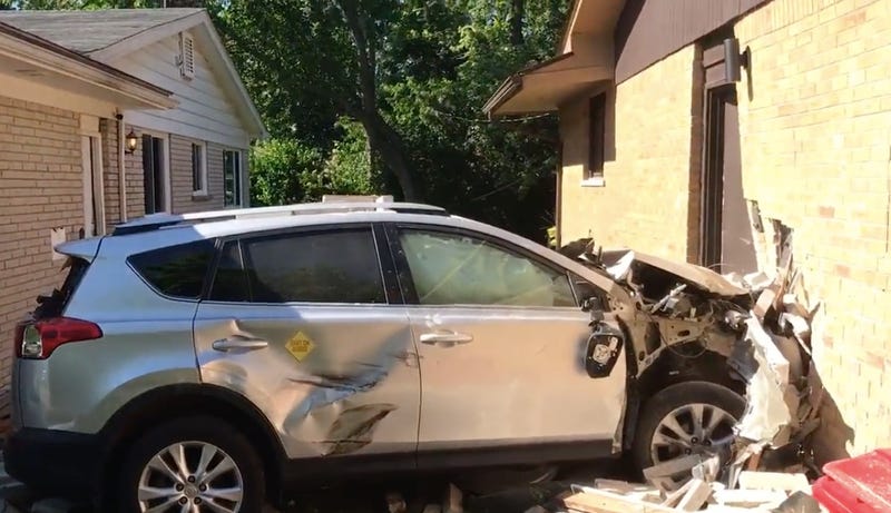 Car crashed into home