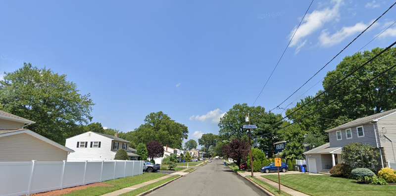Kline Boulevard in Woodbridge, N.J., where a couple was followed into their driveway and the husband was shot in the arm.