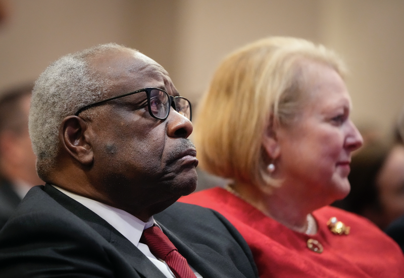 Clarence Thomas and wife
