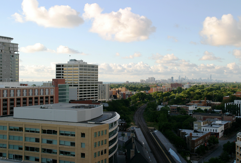 downtown Evanston