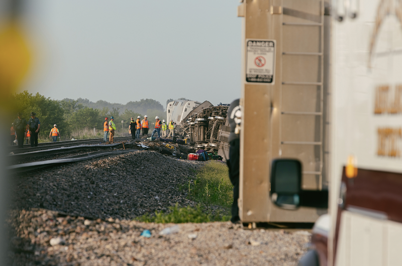 Amtrak derail site