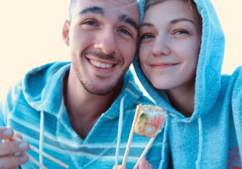 Brian Laundrie and Gabby Petito in a photo she posted to Instagram.