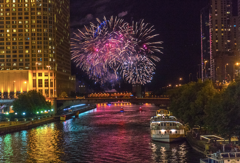 fireworks in Chicago