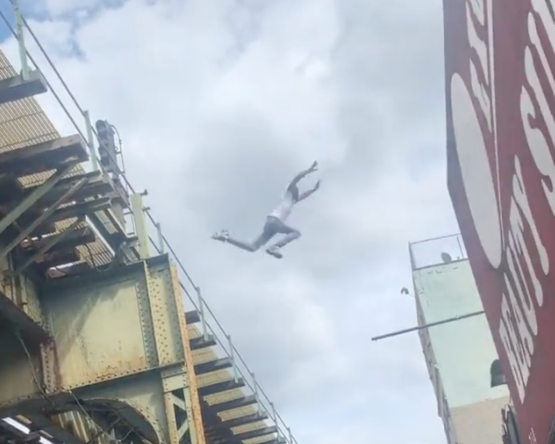 A 25-year-old Queens man is facing a variety of charges after his daredevil attempt to evade cops in Brooklyn on Wednesday.