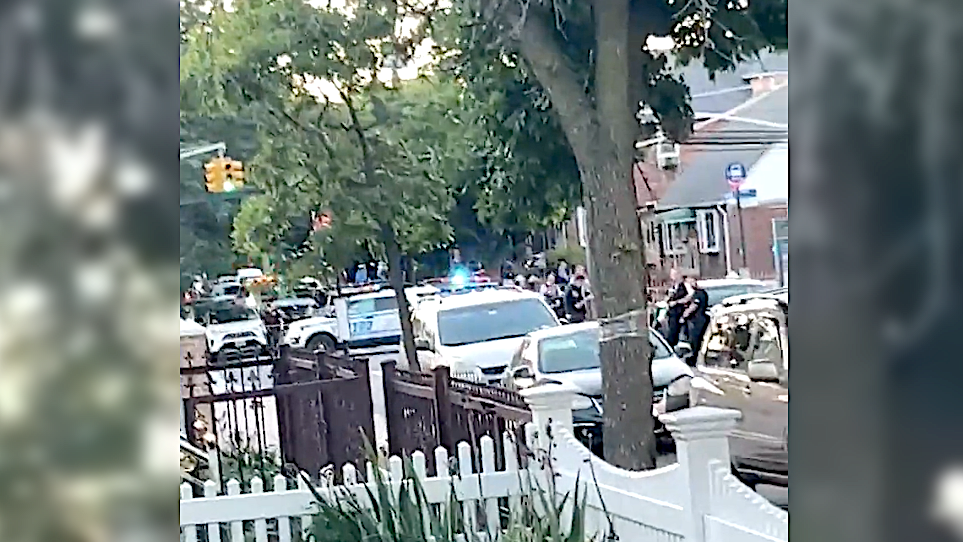 Woman shot in chest while caught in crossfire of Queens gun battle