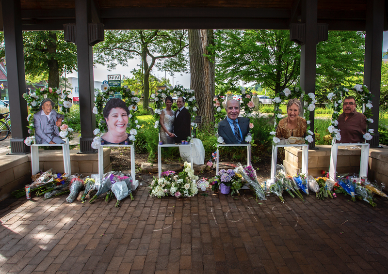 Victim memorial in Highland Park