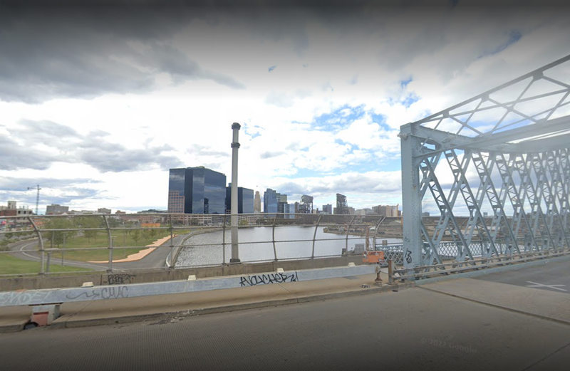 Jackson Street Bridge in Newark close to where body was discovered