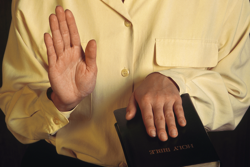 taking oath