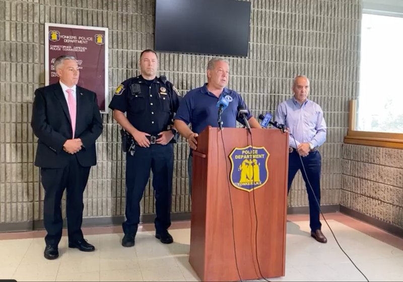 Yonkers officials at press conference about shooting Sunday morning