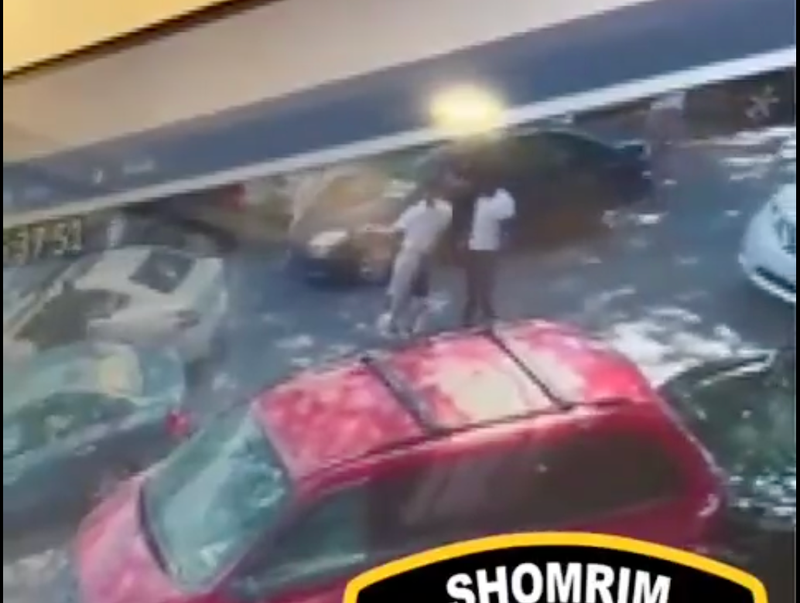 Surveillance footage of attack