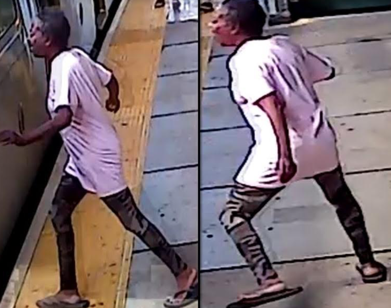 Police are looking for the woman who punched a 71-year-old MTA cleaner in the face in a Brooklyn subway station last Wednesday.