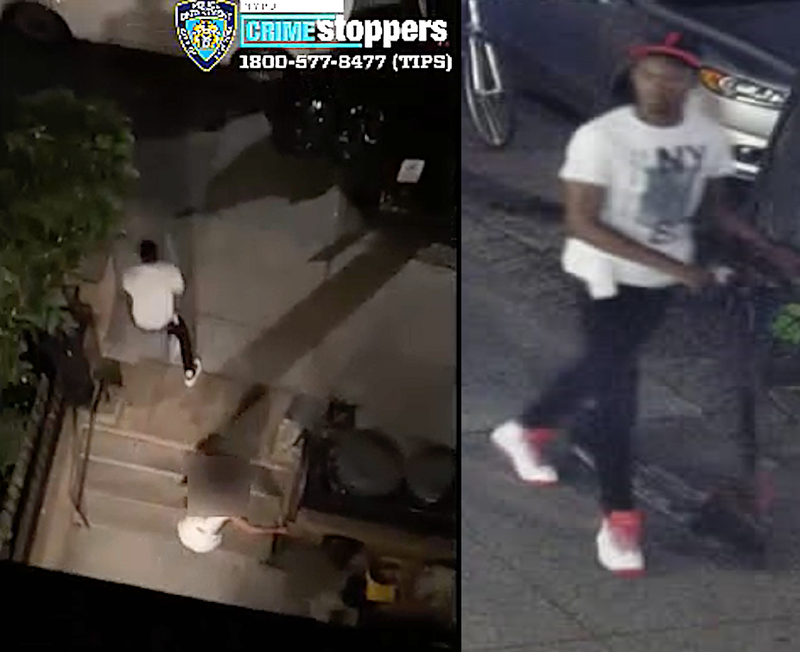 Video shows the suspect fleeing the scene of the attempted rape, police said