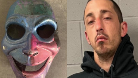 Police catch burglary suspect wearing Halloween mask