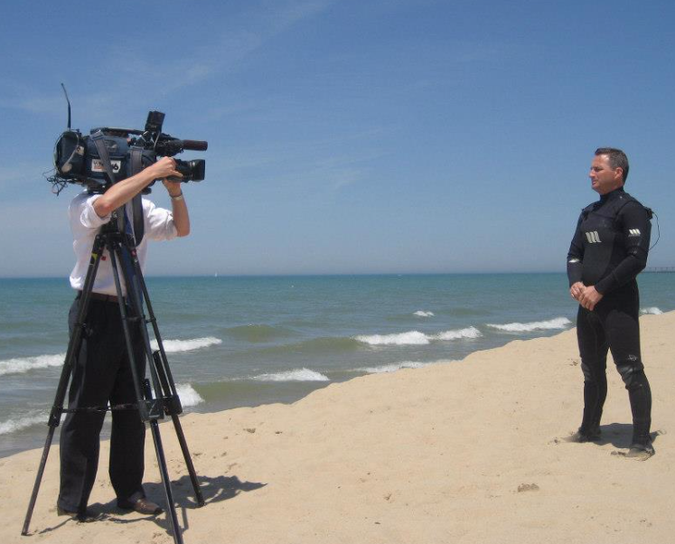 Dave Benjamin at beach