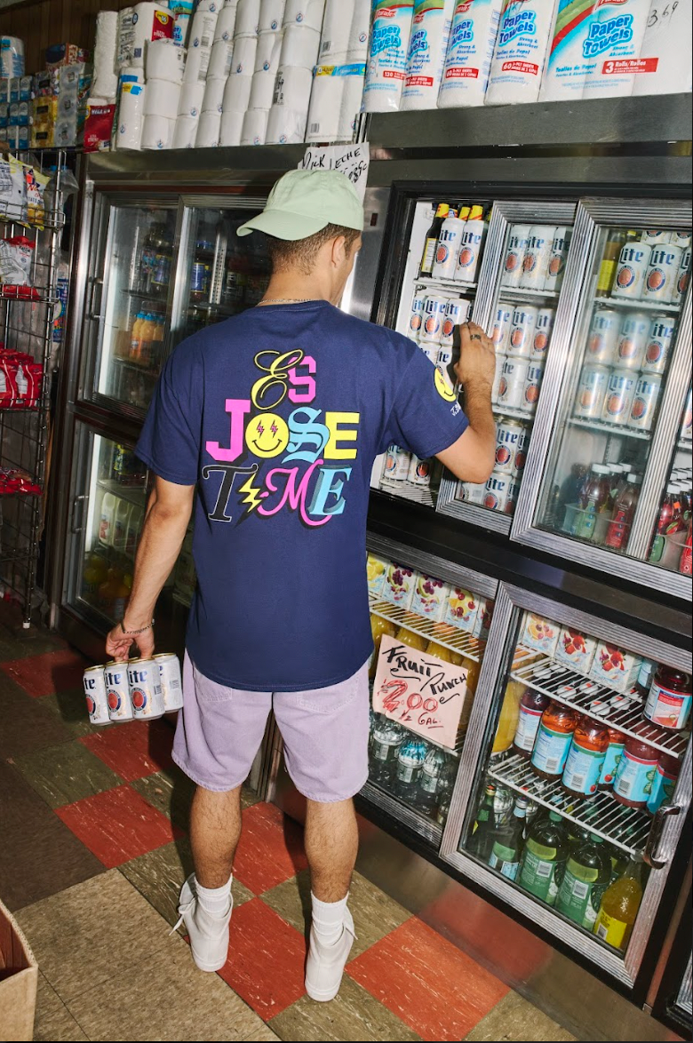 J Balvin x Miller Lite merch