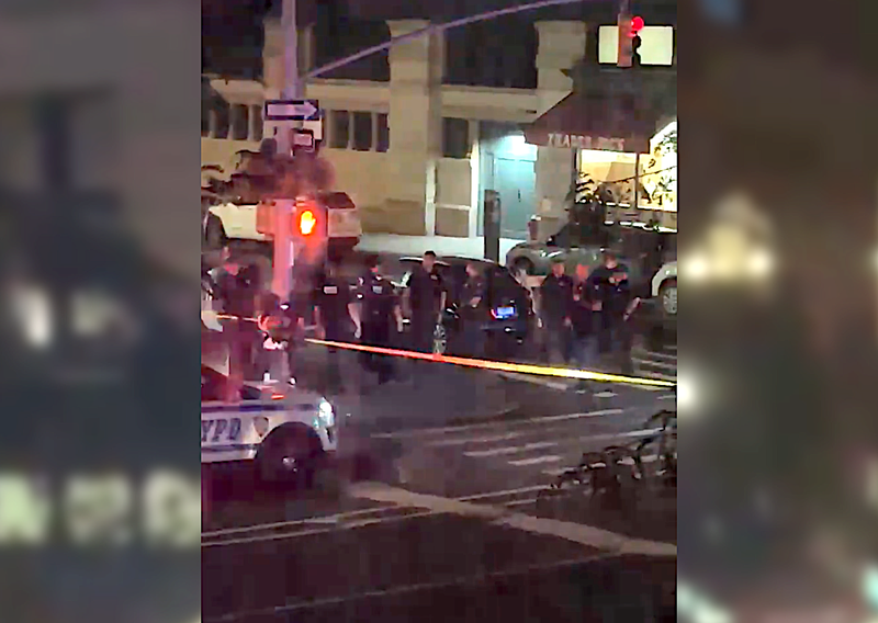 Police got into a shootout with robbery suspects outside the Doux Supper Club at Sixth Avenue and W. 21st Street early Friday