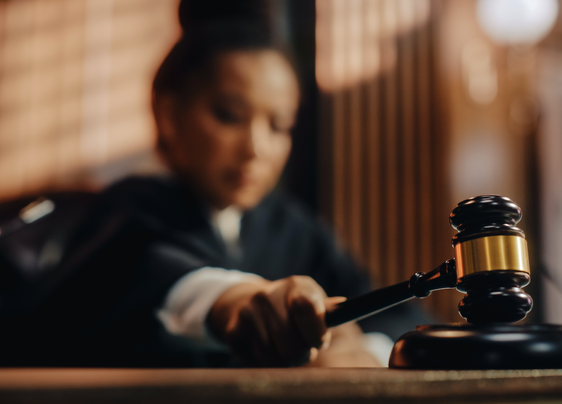 judge with gavel