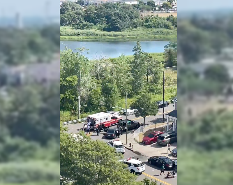 A man was found fatally shot in a car in Edgemere on Sunday morning