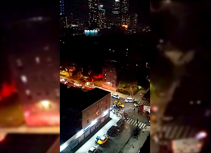 A man was shot in the face at the Queensbridge Houses in Long Island City on Sunday night