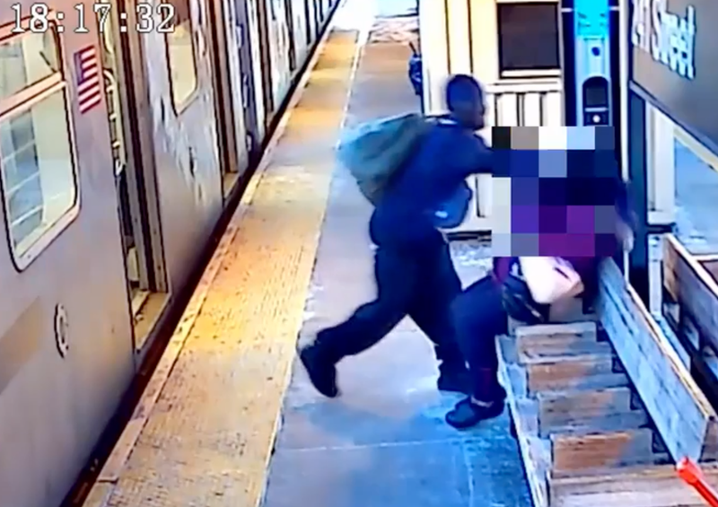 Police believe Frank Abrokwa is the man seen attacking a subway rider with feces