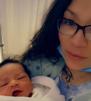Lourdes Maldonado and baby