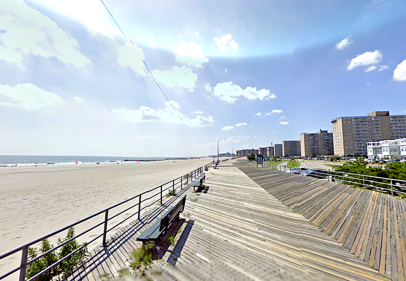 Two sharks were spotted off Beach 73rd Street on Monday morning