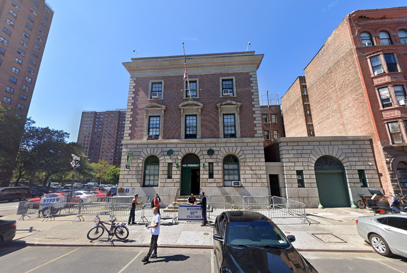 The suspect escaped from the 40th Precinct stationhouse in Mott Haven on Monday afternoon