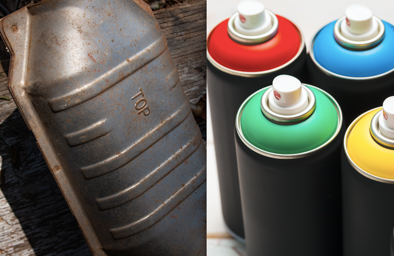 catalytic converter and paint