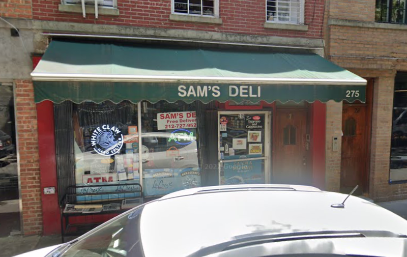 Sam's Deli in the West Village.