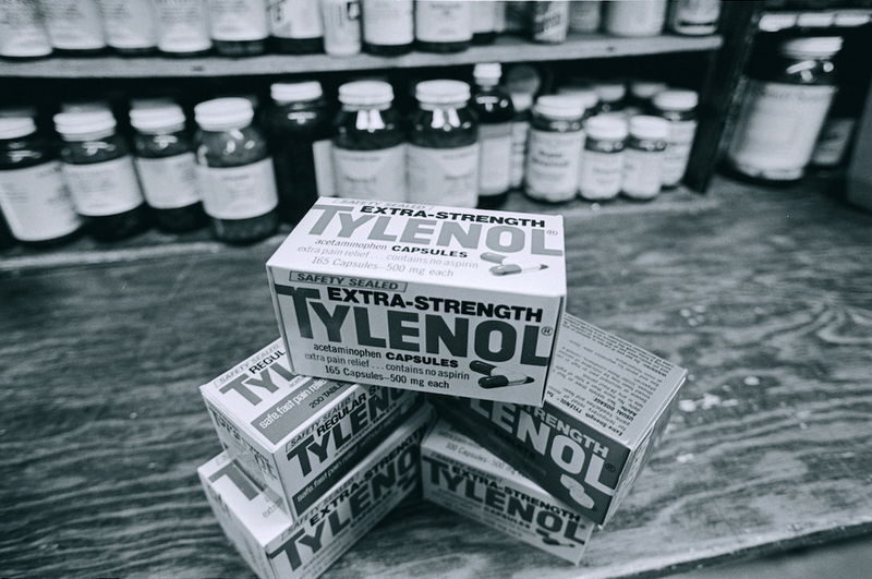 Tylenol boxes vintage image