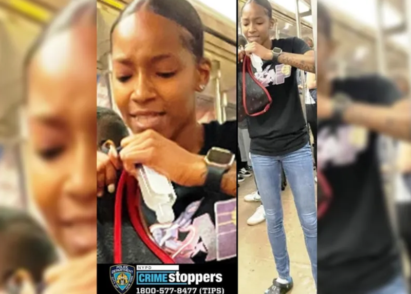 A 21-year old woman has been charged after she allegedly beat a subway rider on a northbound Q train in Brooklyn last Monday.